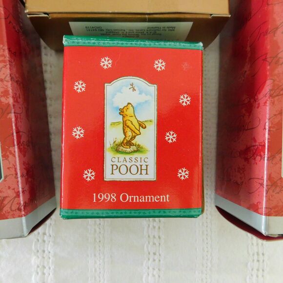 Winnie The Pooh Collection Hallmark Keepsake Ornaments Lot Of 6 1998 NEW! Unused - Picture 2 of 15